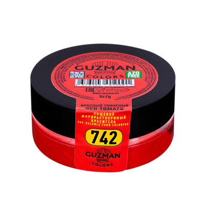 Жирорастворимый краситель для шоколада Guzman Красный Томатный 742 5 гр