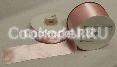 Лента атласная "Нежно розовая-6049" шир-6 мм
