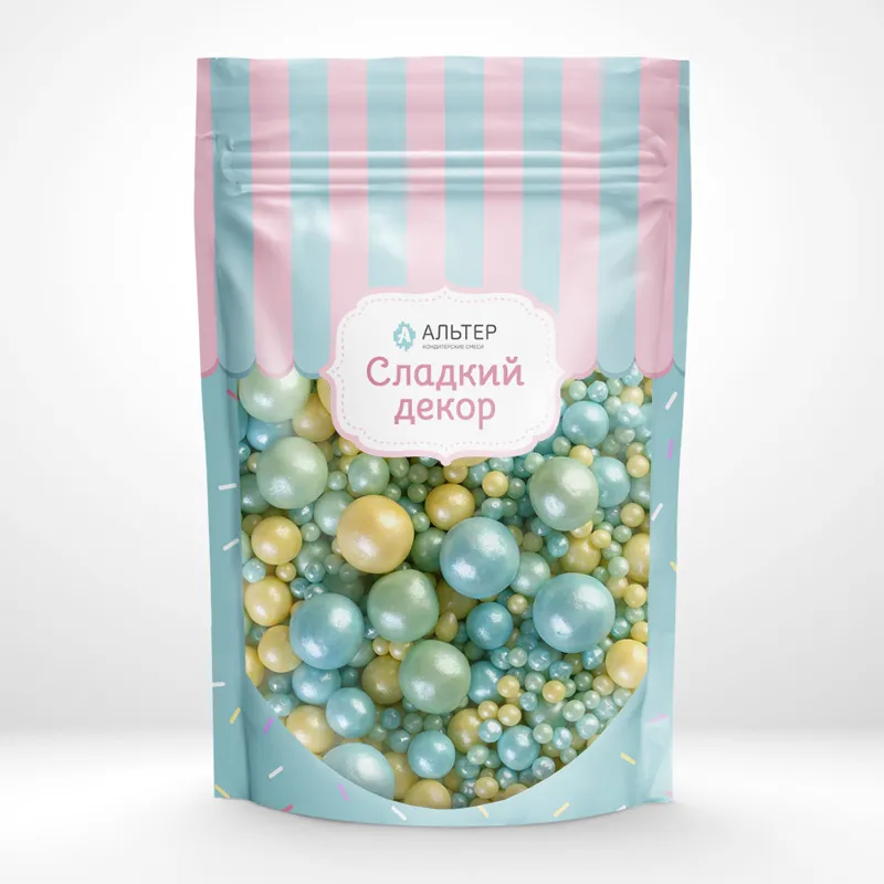 Воздушный рис Альтер в шоколадной глазури Изумруд/Бирюза/Желтый 240, 100 гр