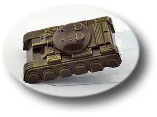 Форма для шоколада "Плитка Танк Большой", (пластик)