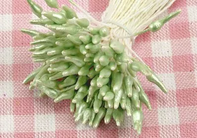 Тычинки для цветов "Светло-зеленые", D-1,5 мм (20 шт)