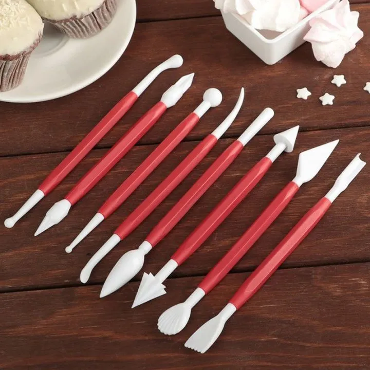 Набор приспособлений для моделирования кондитерских украшений, 8 шт