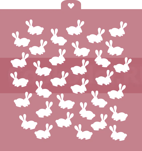 AL Трафарет "Зайчики"