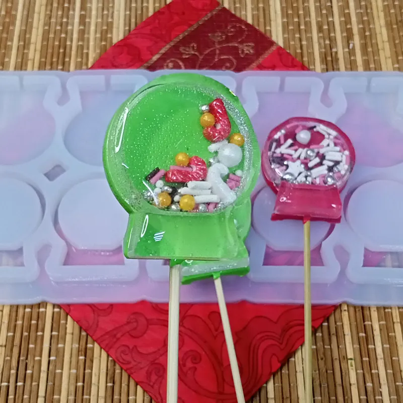 Силиконовая форма-погремушка №914 "Елочный шар"