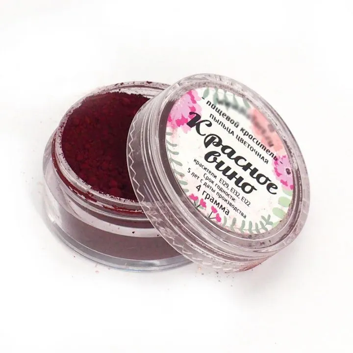 Цветочная пыльца "Красное вино", 4 гр