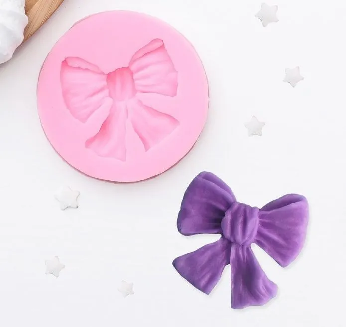 Силиконовая форма молд Бант 6 см