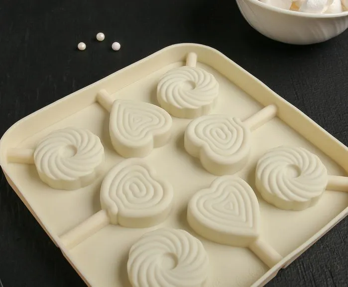 Форма для леденцов 8 ячеек «Свидание», 14,5х14,5х1,5 см