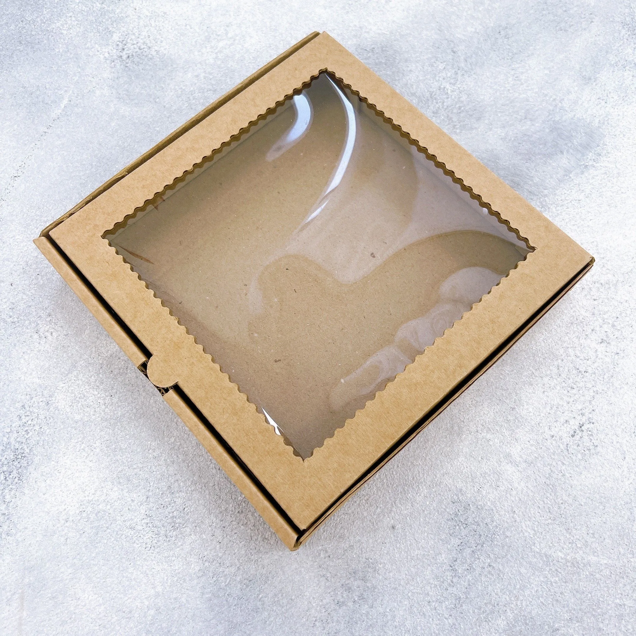 Коробка Крафт 15х15х3 см Микрогофрокартон