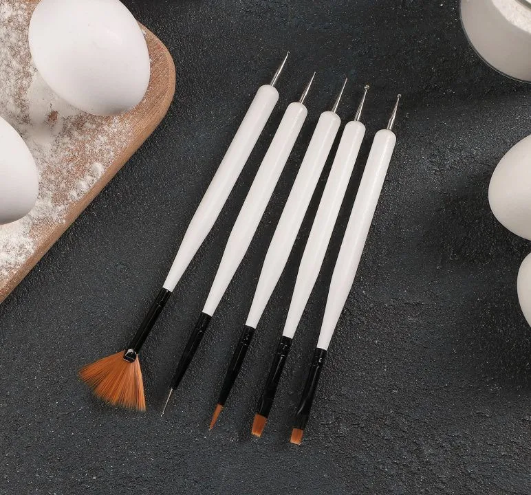 Набор кондитерских кисточек для декорирования «Алмаз», 5 шт