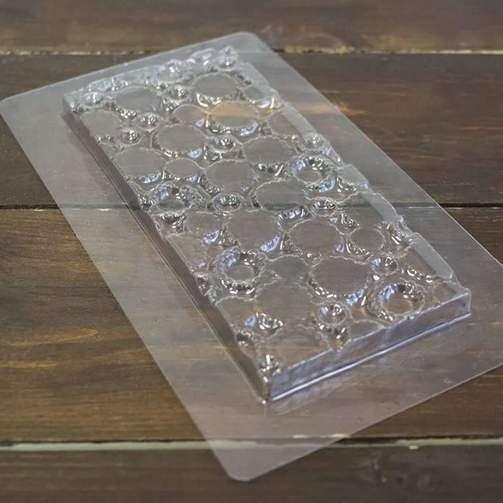 Форма для шоколада "Плитка кружки" (пластик)