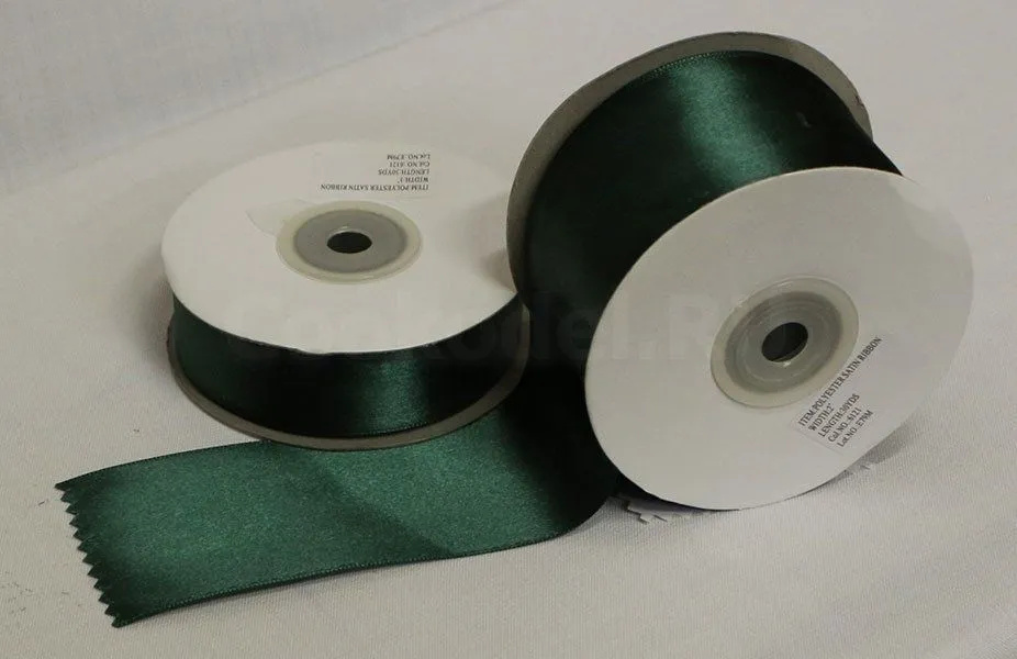 Лента атласная "Изумрудная-6121" шир-6 мм