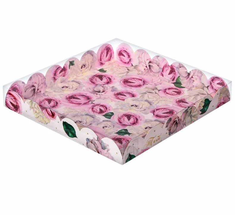 Коробка для кондитерских изделий Тебе с любовью 21х21х3 см