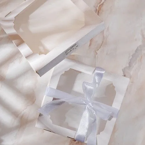 Коробка для пряников и печенья Белая, 22х15х2,5 см