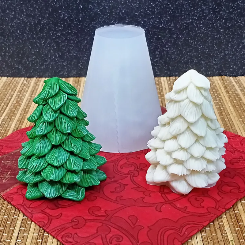 Силиконовая форма молд 3D Елочка №842