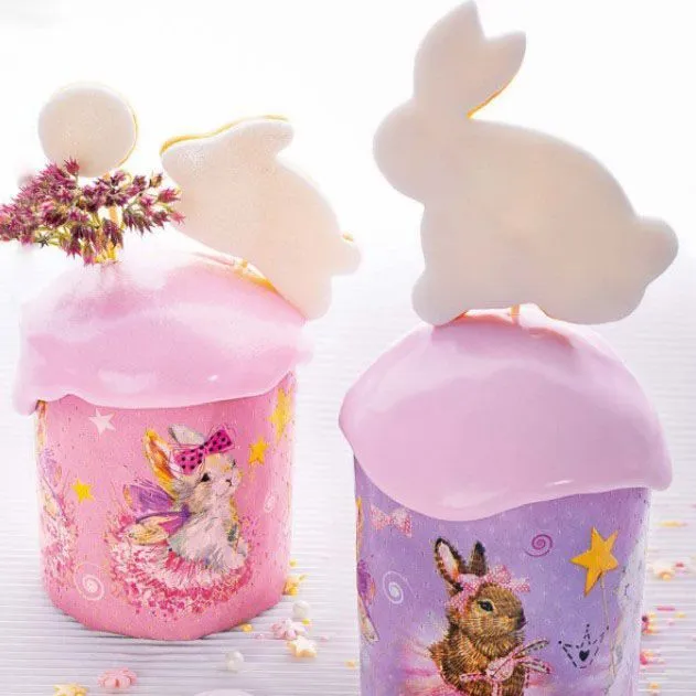 Формы для кулича "Зайчики", 110х85 мм, 10 шт