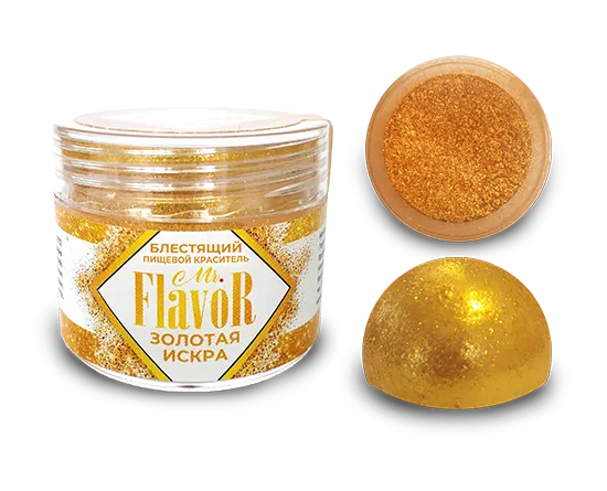 Сухой блестящий краситель Mr Flavor Золотая искра, 5 гр