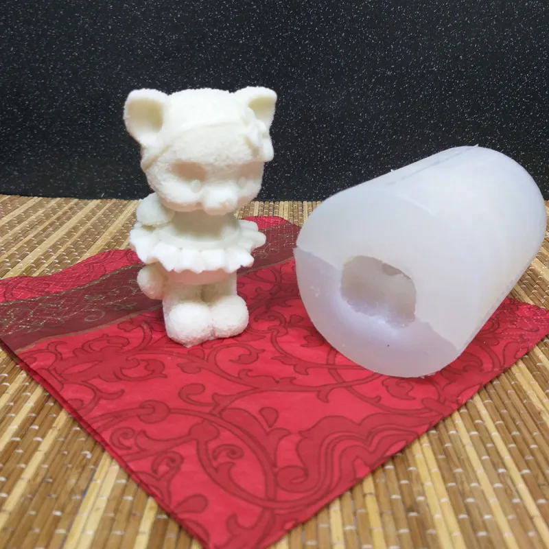 Силиконовая форма молд 3D Котик №446