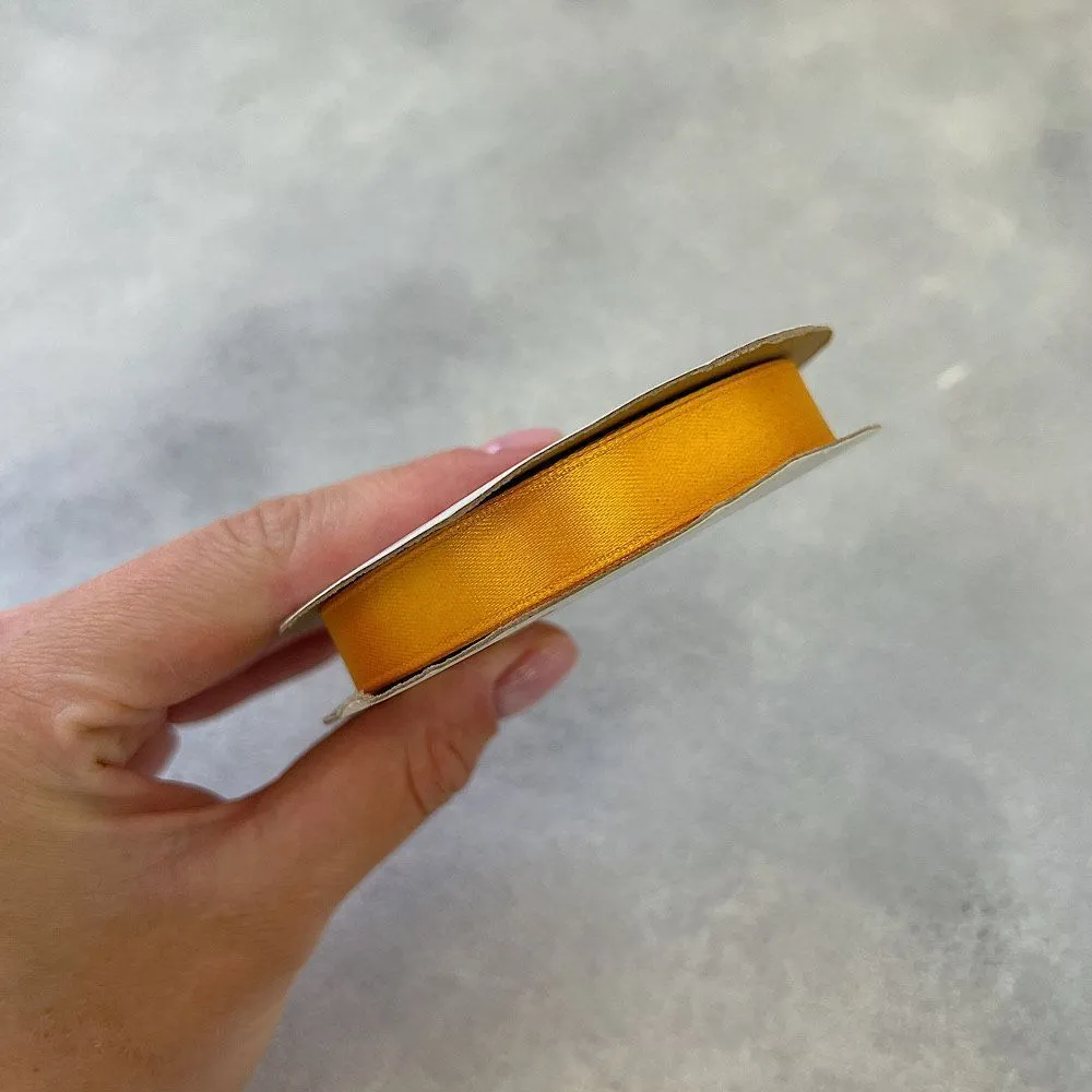 Лента атласная Желто-золотая 6019 шир 12 мм