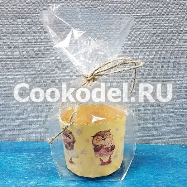 Пакеты для кулича прозрачные с дном, 155х345 мм, 10 шт