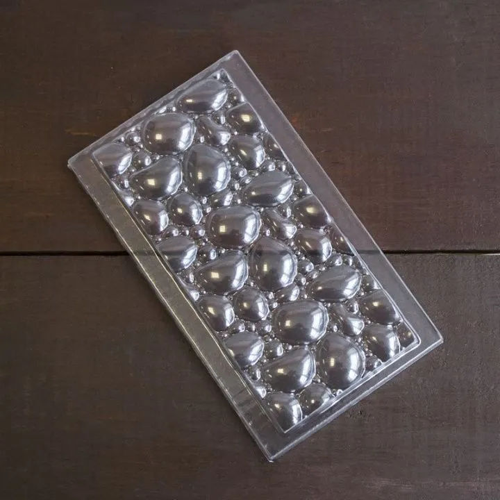 Форма для шоколада "Плитка камушки №24", (пластик)