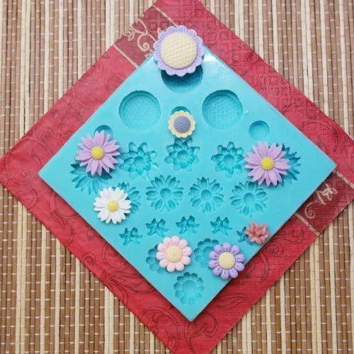 Силиконовая форма №112 "Цветочный микс"