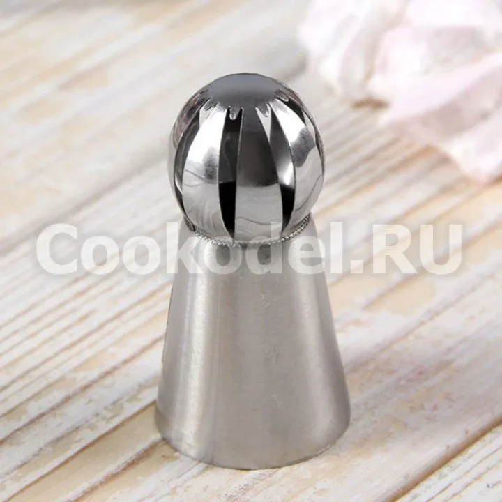 Насадка кондитерская Сфера Прорези с каплей и лучом