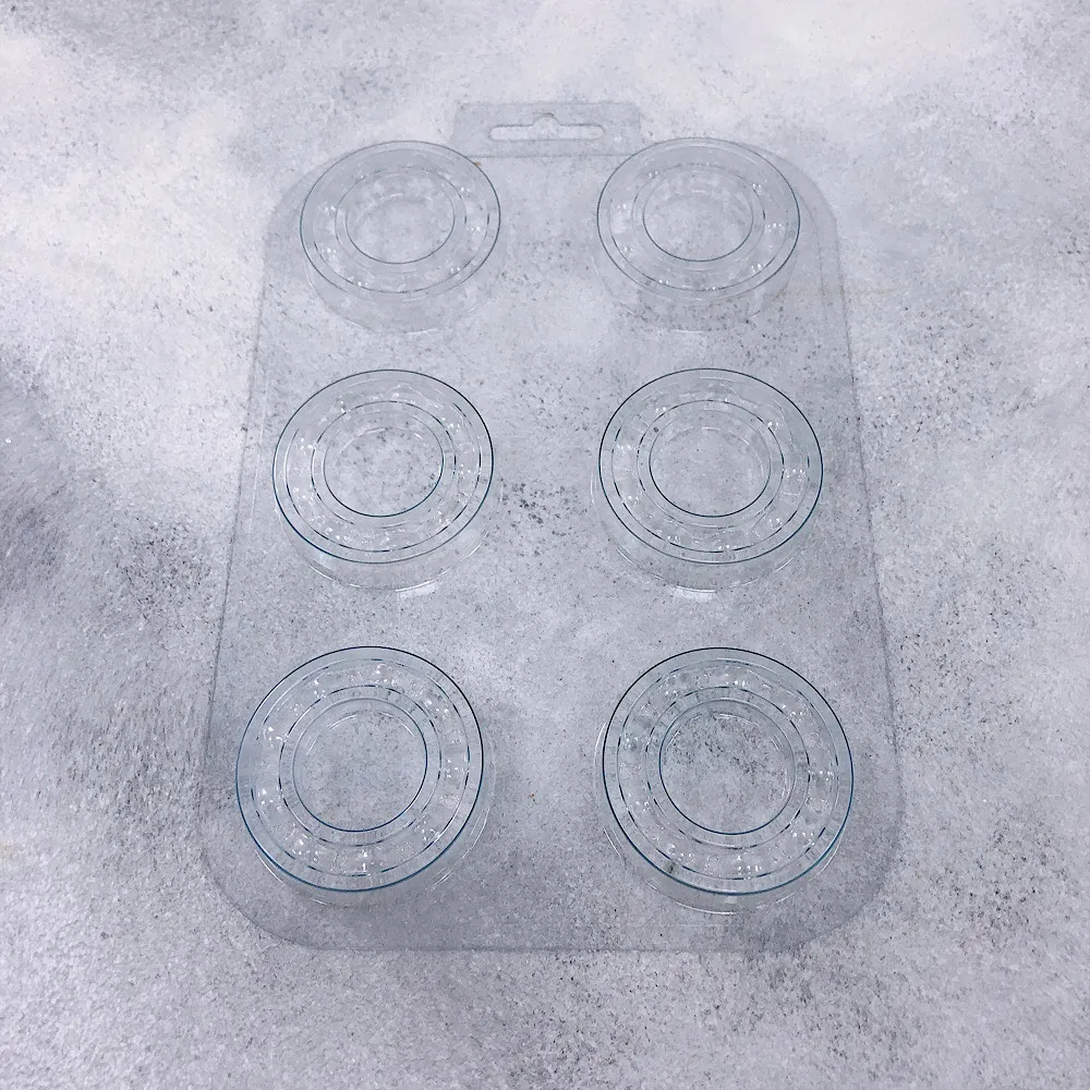 Форма для шоколада Шестеренки 6 шт (пластик)