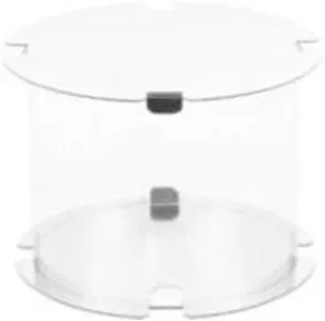 Коробка для торта и пряничного домика Прозрачная Тубус, 16х16 см