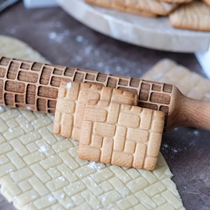 Узорная скалка Кирпичная кладка №2