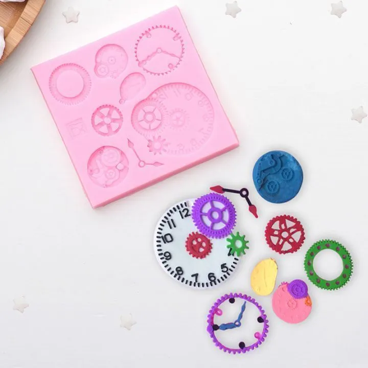Силиконовая форма молд  Часовой Механизм 9х8,2 см