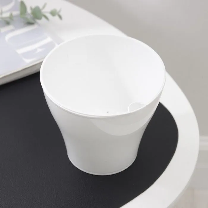 Пластиковая ваза для букетов из пряников безе шоколада «Афина», 1 л, цвет белый