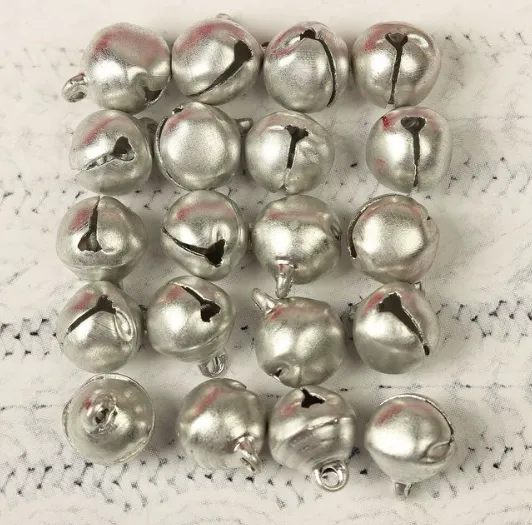 Декор "Бубенчики серебряные" (1 см, 20 шт)