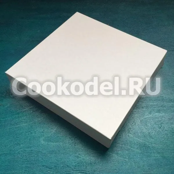 Коробка Белая без окна, 22,5х22,5х4 см
