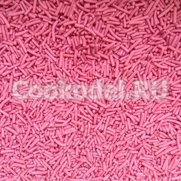 Посыпка Вермишель розовая, 100 гр