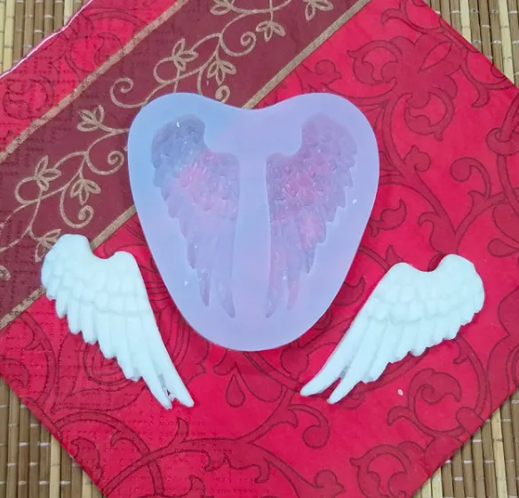 Силиконовая форма №351 "Ангельские крылышки" №2