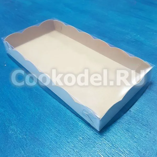 Коробка двусторонняя Ажурная с фиксацией дна, 20х10х2,5 см