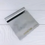 Шпатель скребок с ручкой нержавеющая сталь Cookodel 120х120 мм с линейкой