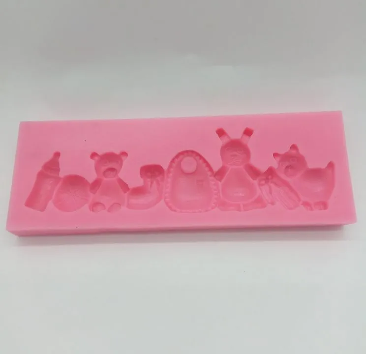 Силиконовая форма молд Игрушки 8 элементов