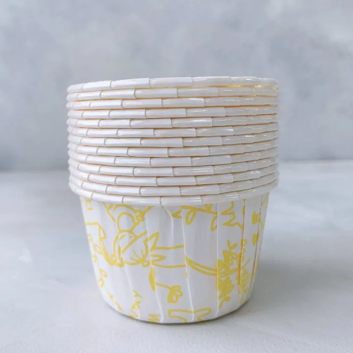 Форма/капсула бумажная "Маффин Желтые человечки " (10шт) 50х40 мм