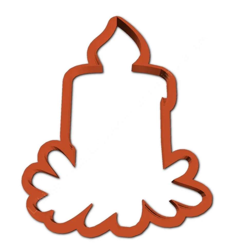 AL Форма Свеча Новогодняя 11 см