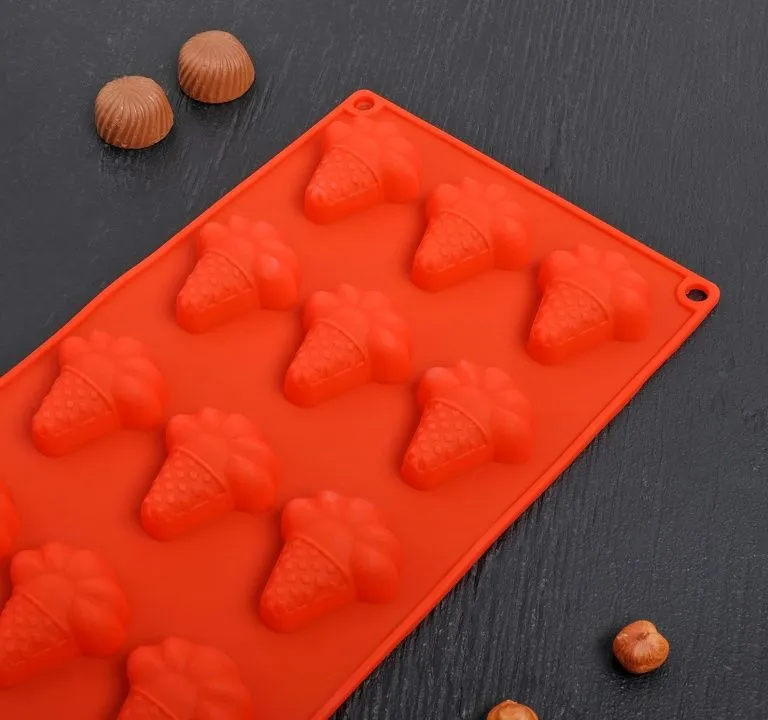 Форма для шоколада «Мороженое», 12 ячеек