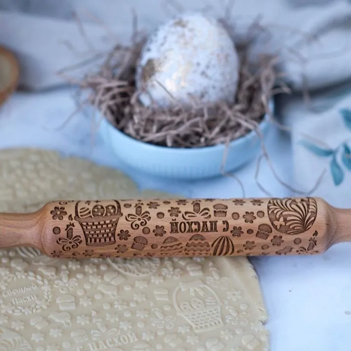 AL Узорная скалка "Пасхальная"