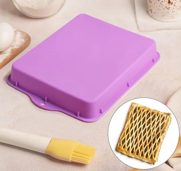 Форма для выпечки с ручками Прямоугольник 30х22 см