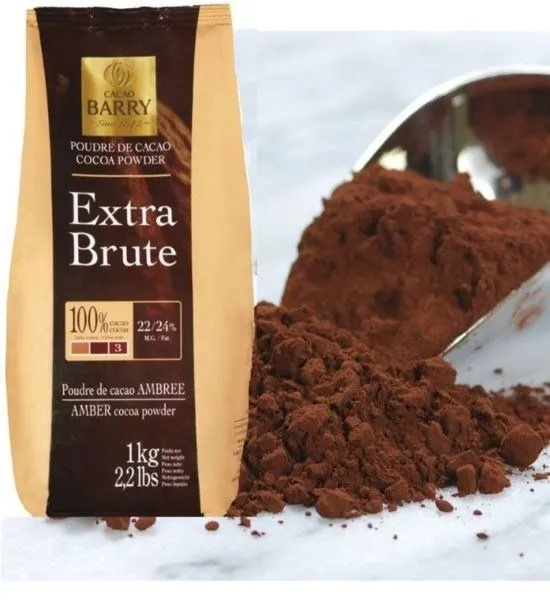 Какао порошок темно-красный Cacao Barry Extra Brute 22-24%, 200 гр