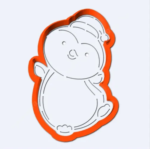 Форма + трафарет "Пингвиненок с колпачком"