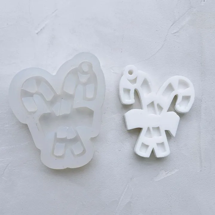 Форма силиконовая для шоколада Рождественский леденец №223 7 см