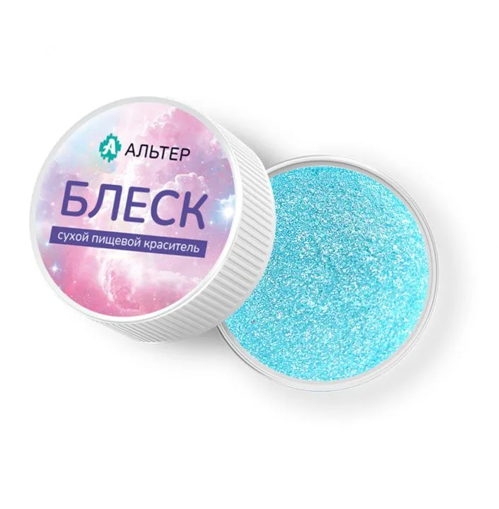 Сухой пищевой краситель Альтер БЛЕСК Мятное Мороженое, 5 гр