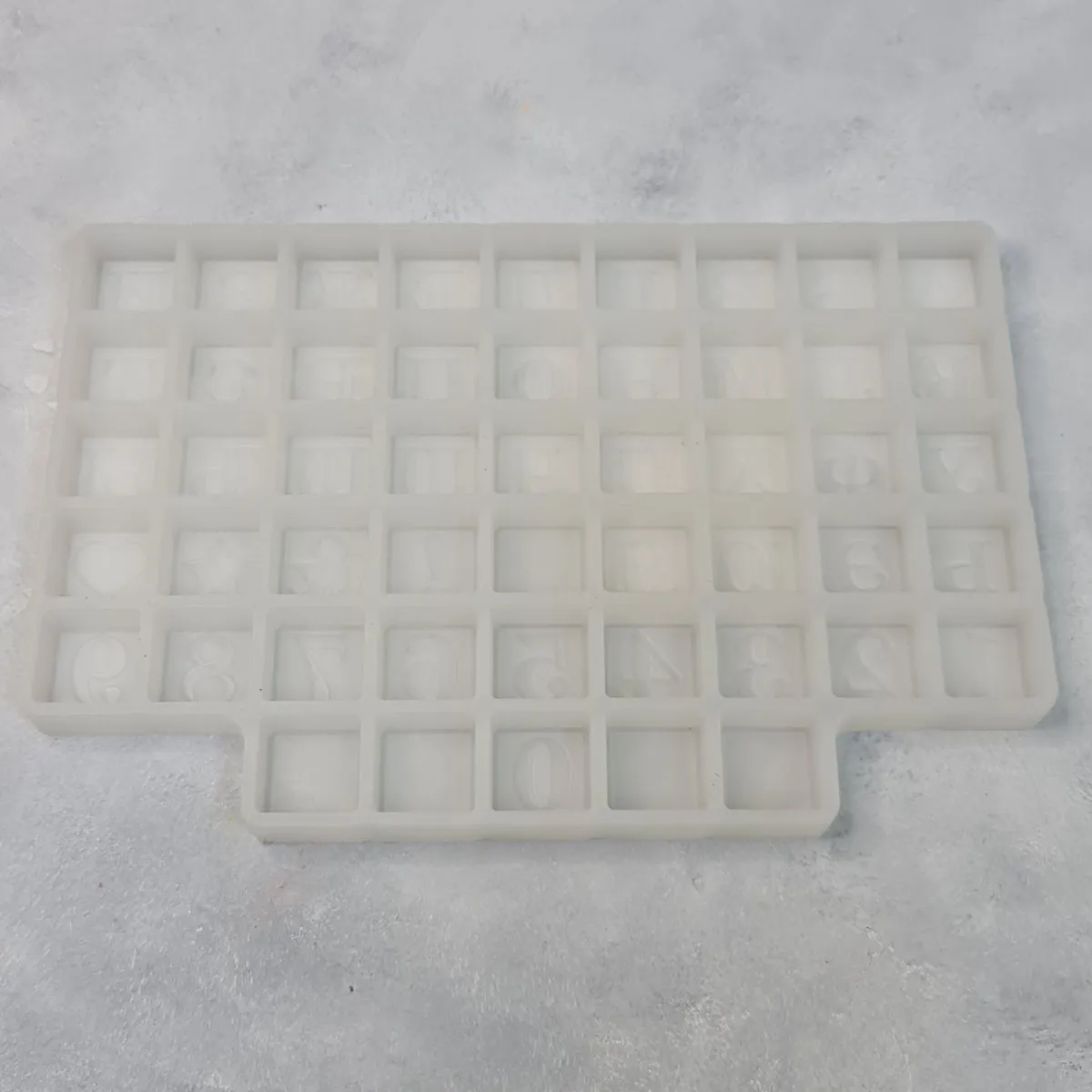 Силиконовая форма №775 Алфавит наборный №5