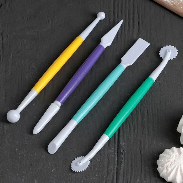 Набор для моделирования кондитерских украшений, 4 шт