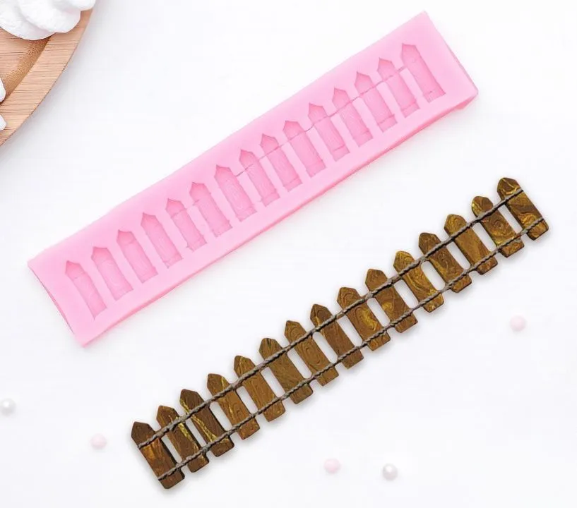 Силиконовая форма молд Заборчик 17х3,6 см